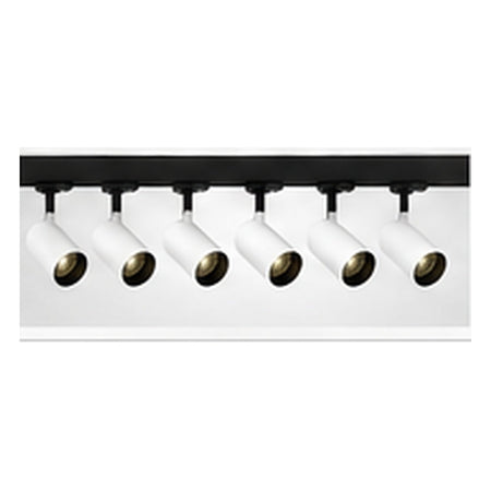 2m Dark Light track set, black track, 6 white spots
