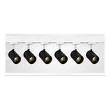 2m Dark Light track set, white track, 6 black spots