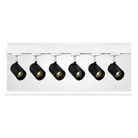 2m Dark Light track set, white track, 6 black spots