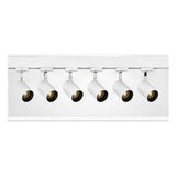 2m Dark Light track set, white track, 6 white spots