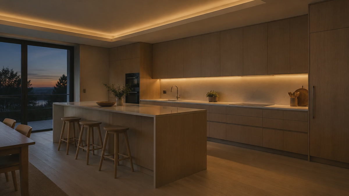 ONE Light 7880/W LED strip – warm white cove and under-cabinet lighting