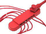 VTE 71225N02 red 12-point busbar kit with cover and insulator