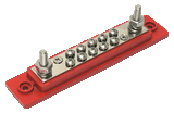 VTE 771025N0N02 10-point busbar, red