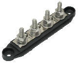 VTE Large 4 Point busbar, black representative view