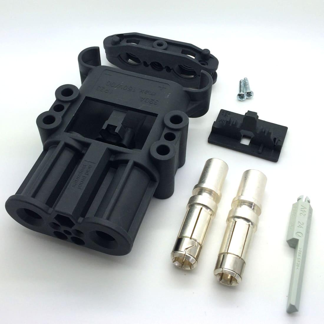 REMA BATTERY CONNECTOR DIN 320, SOCKET with contacts, Battery Acid Resistant Housing - OEM NORDIC - Quality Parts Distribution