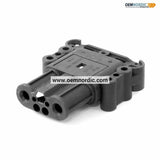 REMA BATTERY CONNECTOR DIN160, SOCKET with contacts, Standard Black Housing - OEM NORDIC - Quality Parts Distribution