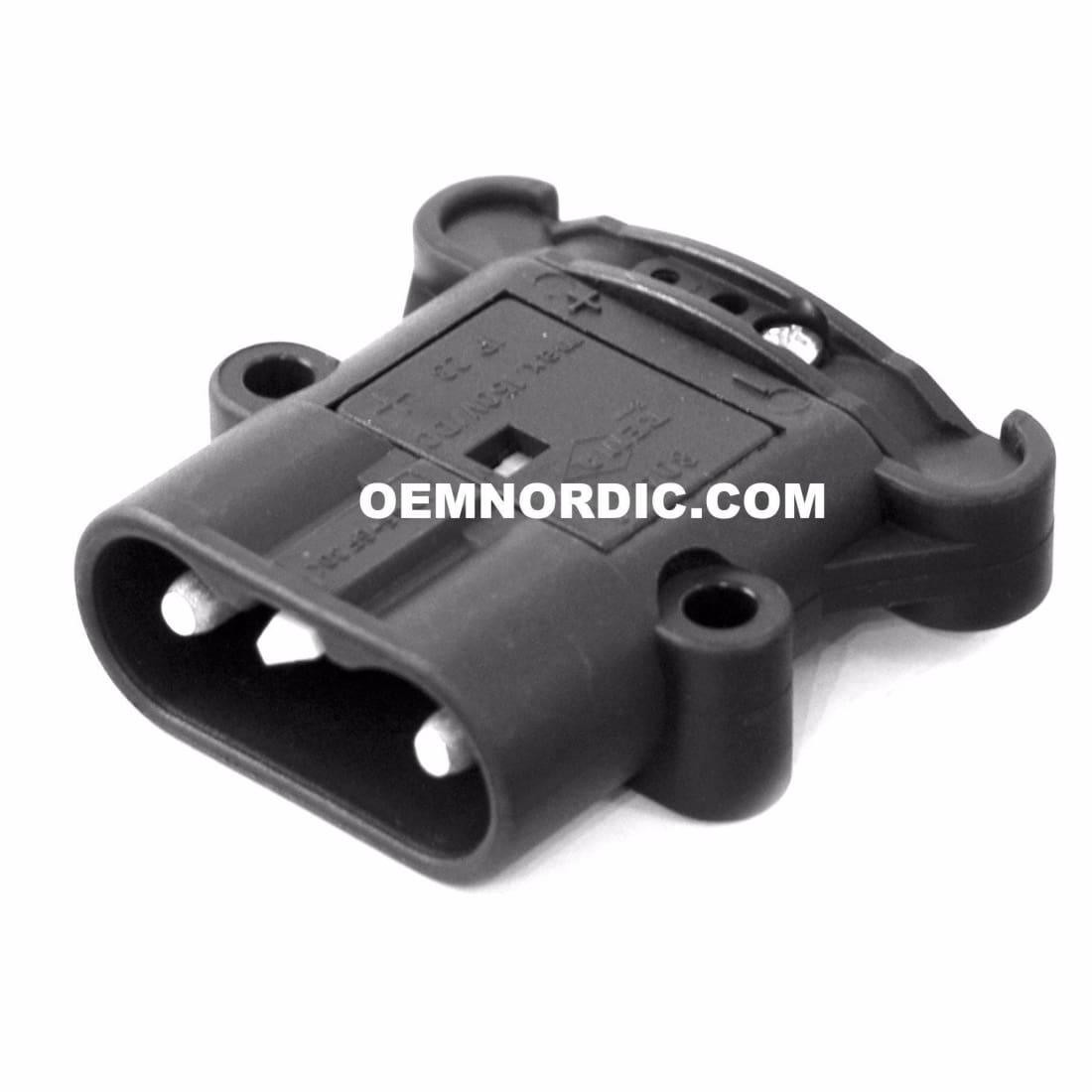 REMA BATTERY CONNECTOR DIN 80, PLUG with contacts, Battery Acid Resistant Housing - OEM NORDIC - Quality Parts Distribution
